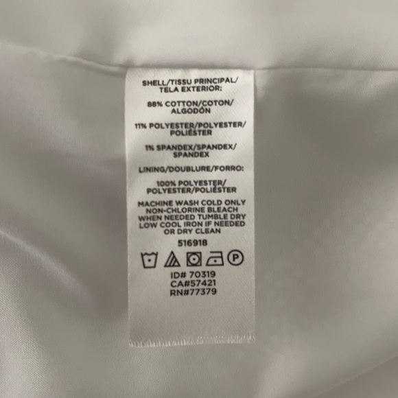 Ann Taylor White Textured One Button Blazer - Picture 7 of 9